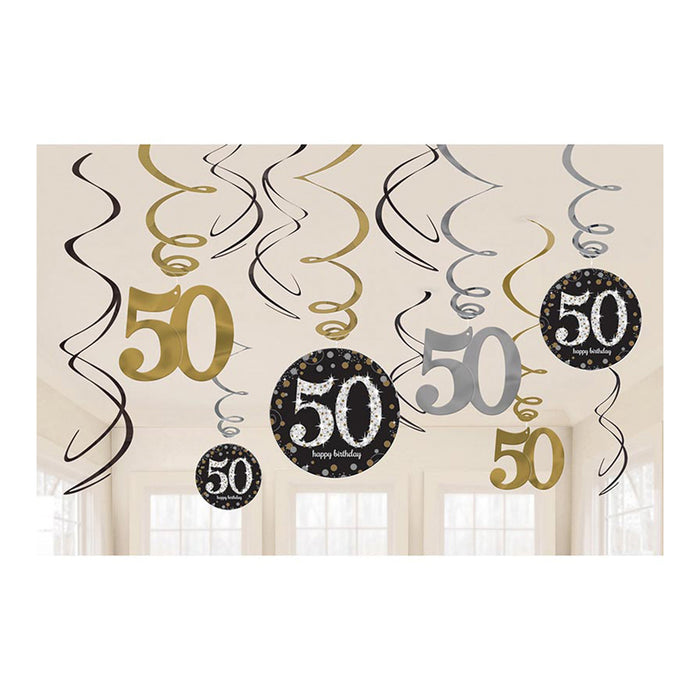 Swirldeko Sparkling #50 61cm/12Stk.