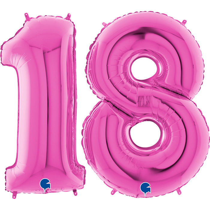 Riesenzahlen #18 Pink 40"/102 cm