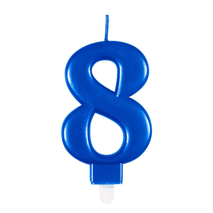 Kerzenzahl Blau #8