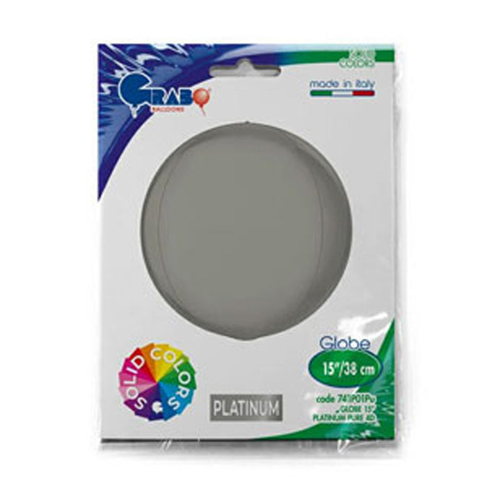 Orbz 4D Globe Platinum Pure 38 cm Bulk