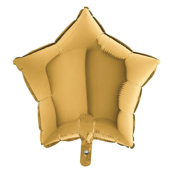 ABC18 Stern Folienballon Uni | Ø 46 cm Gold