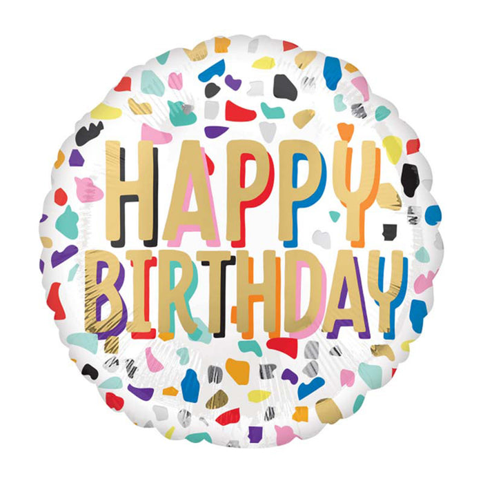 ABC18 Happy Birthday Konfetti S40