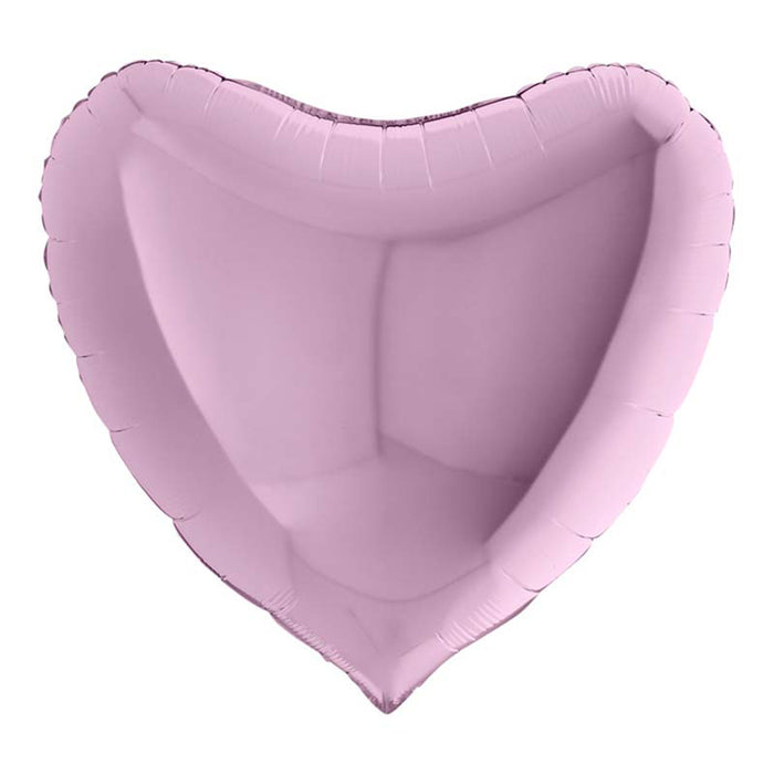 36"/Ø91cm Folienballon Lose - Uni Herz | Lila