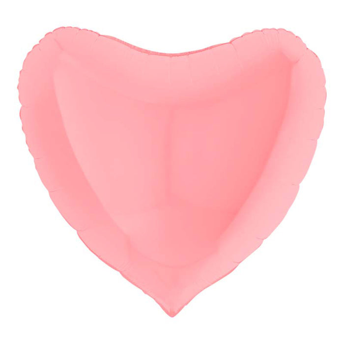 Herz Folienballon 36"/91cm (unverpackt)| Pink Matte