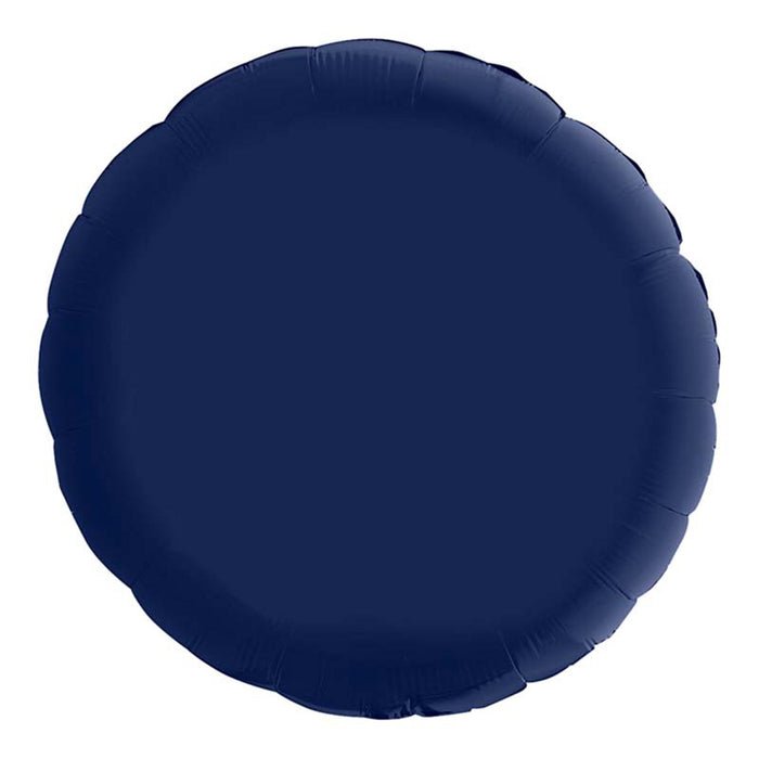 Uni 36 Rund ca. 91 cm ø Blue Navy Satin