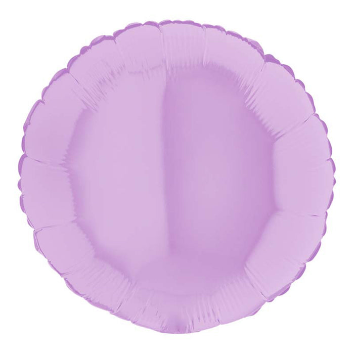 Folienballon Lose - Uni Rund ø 46 cm | Lila Matt