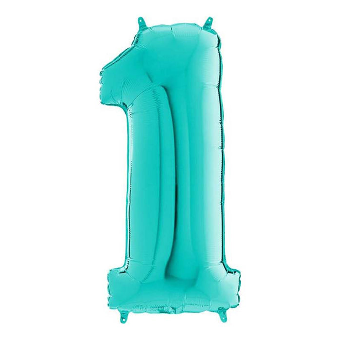 Riesenzahl Folienballon 26"/66cm | Tiffany #1