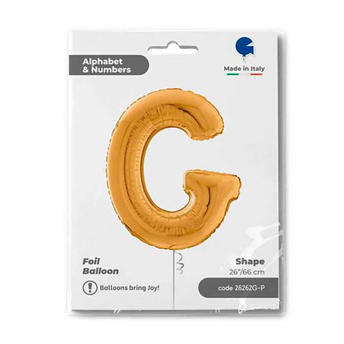 Riesenbuchstabe Folienballon 26"/66cm | Gold #G