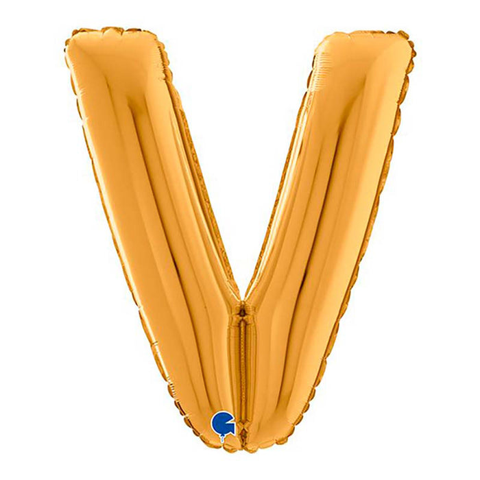 Riesenbuchstabe Folienballon 26"/66cm | Gold #V