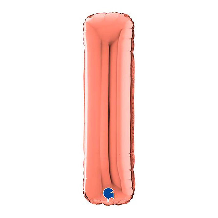 Riesenbuchstabe Folienballon 26"/66cm | Rosegold #I