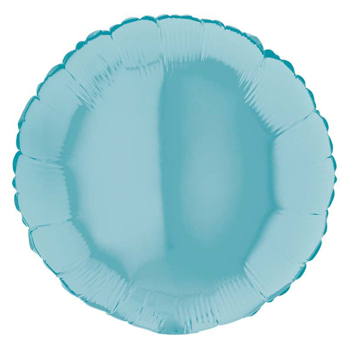 Folienballon Lose - Uni Rund ø 46 cm | Pastel Blue