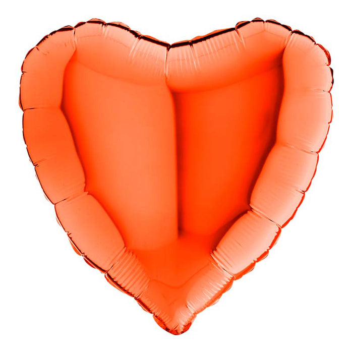 Uni 18 Herz ca. 46 cm ø Orange