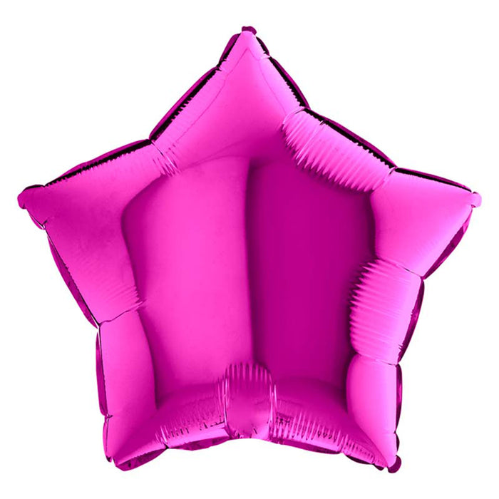 18"/Ø46cm Folienballon Lose - Uni Stern | Purple