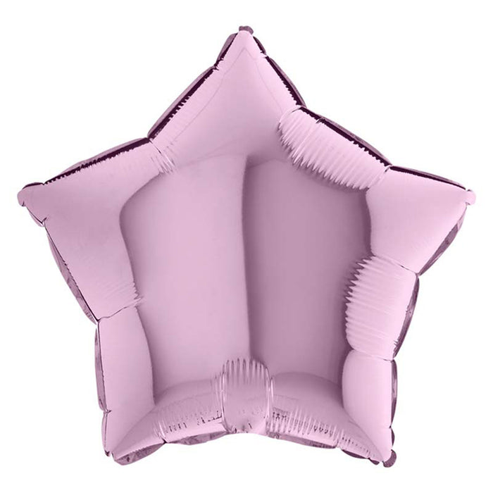 18"/Ø46cm Folienballon Lose - Uni Stern | Flieder