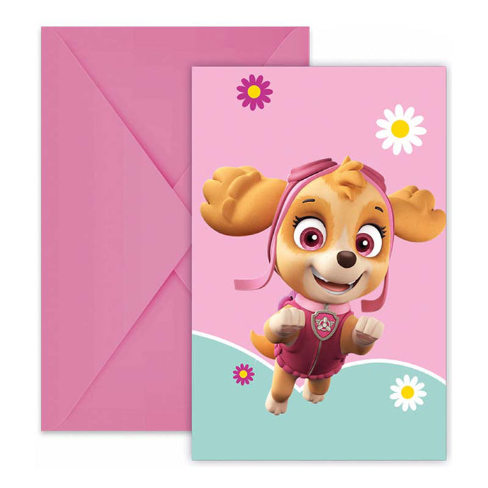Einladung Paw Patrol Skye 6Stk. FSC