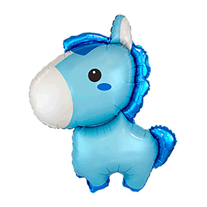 Folienballon Lose - Pferd Baby Pastel Blau | HFE