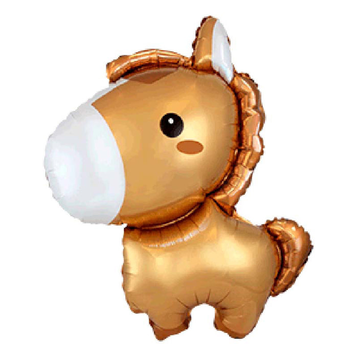 Folienballon Lose - Pferd Baby Braun | HFE