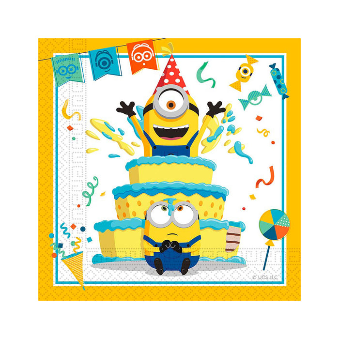 "Minions" Tischdeko | Servietten 20Stk./33x33cm