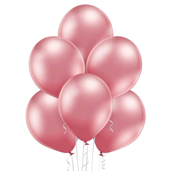 25 Stk. Luftballon Uni Glossy Ø 12cm | Pink