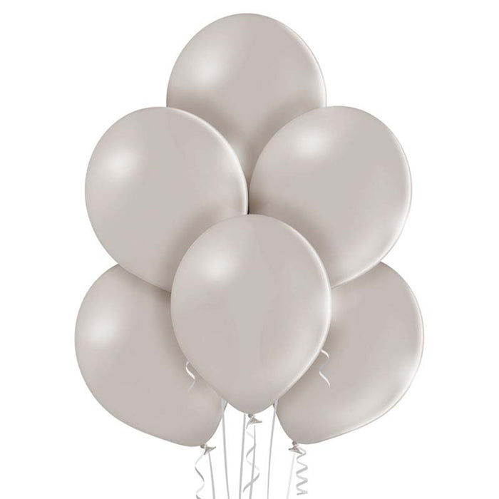 50 Luftballons Uni Pastell Ø 30/33cm | WarmGrey