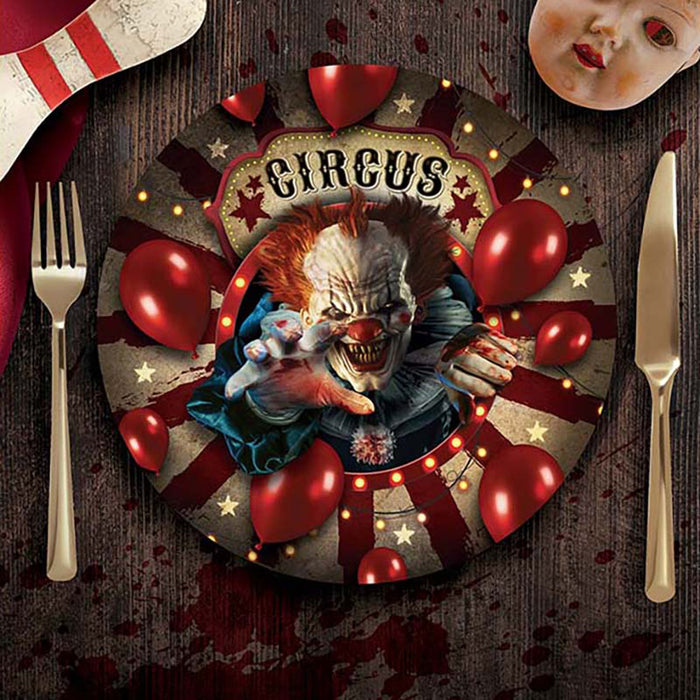 Pappteller "Horror Clown" | Ø23cm/6Stk.