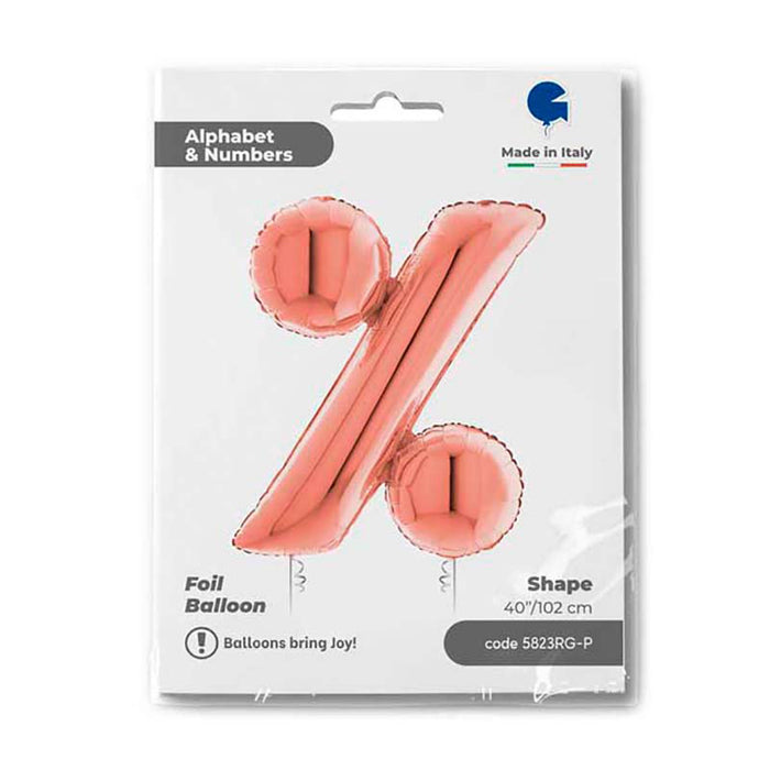 Riesenbuchstabe Folienballon 40"/102cm | Rosegold #%