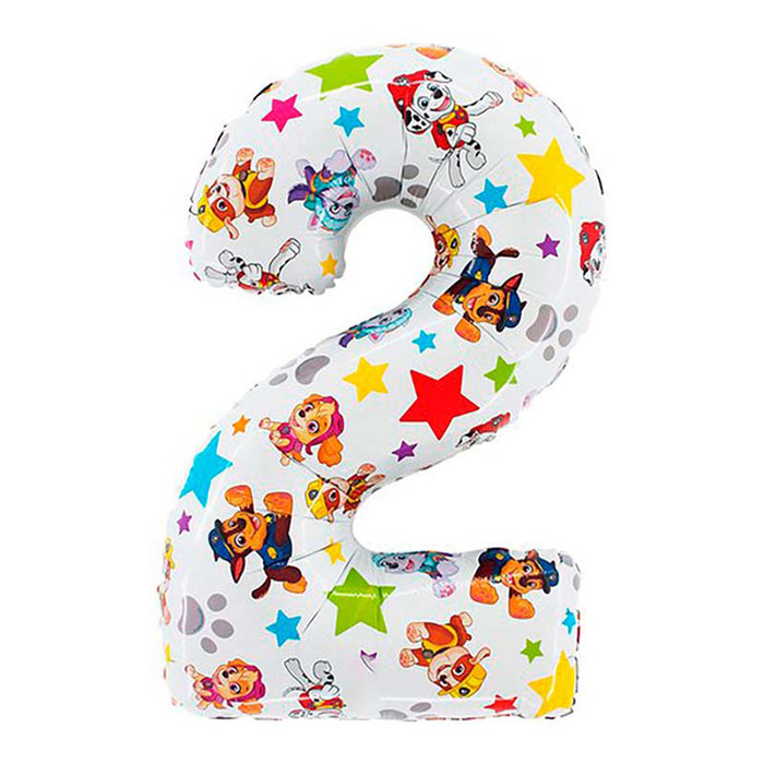 Riesenzahl Folienballon 26"/66cm | Paw Patrol #2