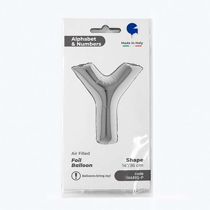 ABC14 Buchstabe Y silber 36 cm