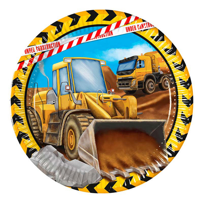 Pappteller "Baustelle" | Ø23cm/6Stk. FSC