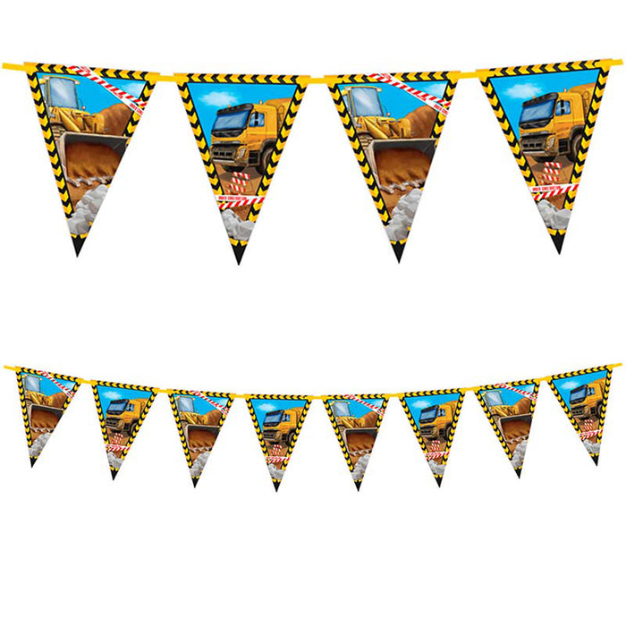 Wimpelkette Baustelle Papier FSC