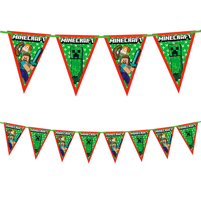 Wimpelkette Minecraft Papier FSC