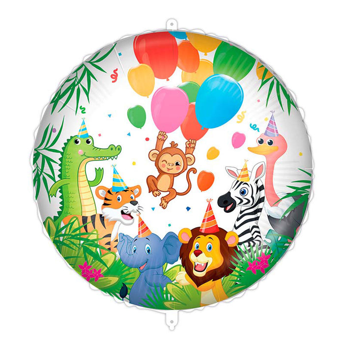ABC18 Folienballon "Dschungeltiere" | Ø 45 cm