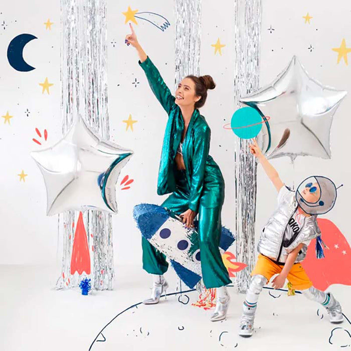 10 Stk. Luftballon Ø30cm "Uni Glossy" | Silber