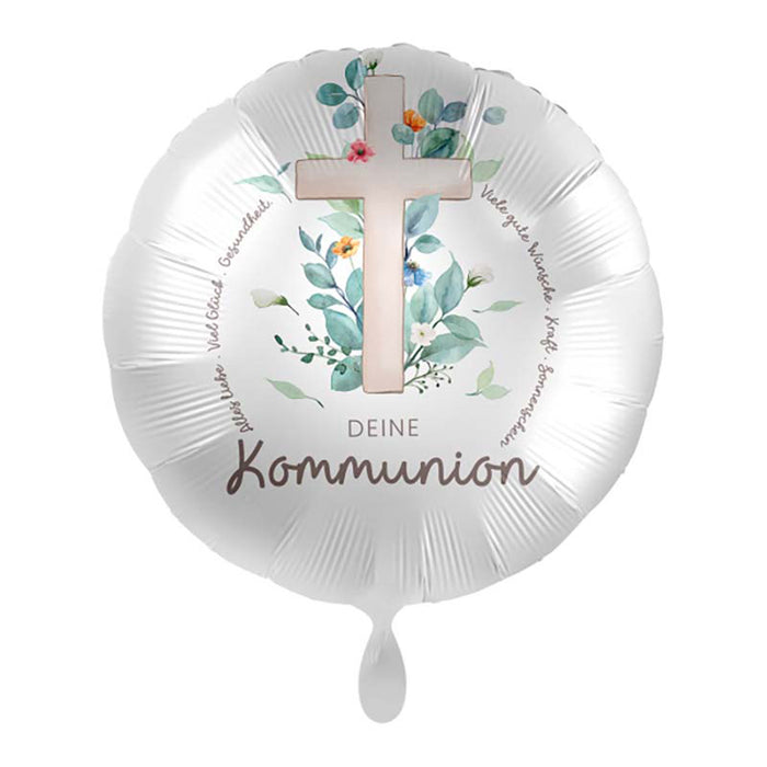 ABC18 Folienballon Ø 43cm "Deine Kommunion"