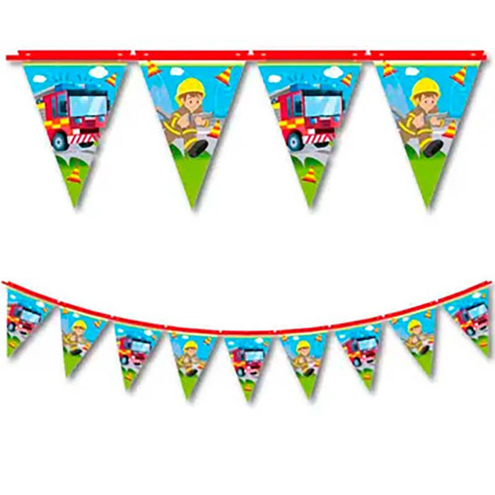 Wimpelkette Feuerwehr Papier FSC