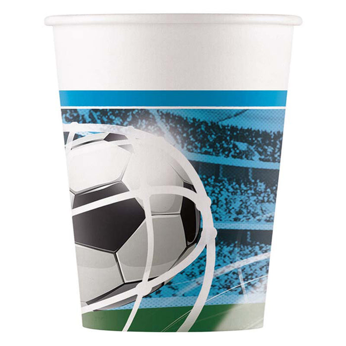 Pappbecher Fußball 200ml/8Stk. FSC