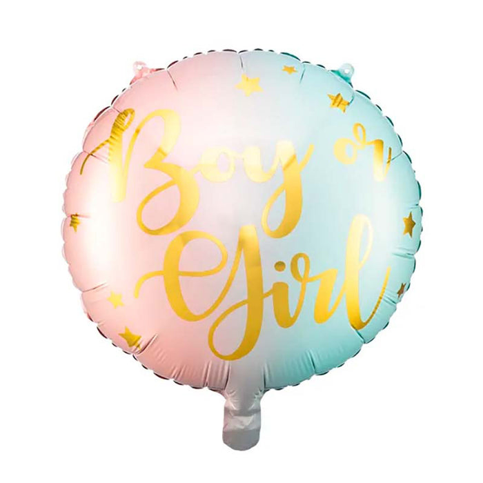ABC18 Folienballon "Boy or Girl" | Ø 45 cm
