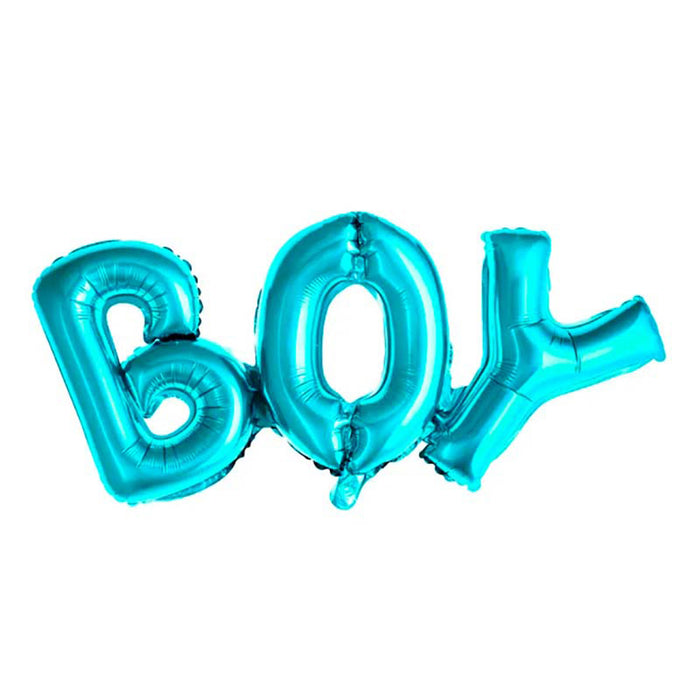 ABC14 Ballongirlande "BOY" 67x29cm | Blau Babyparty Dekoration für Jungs