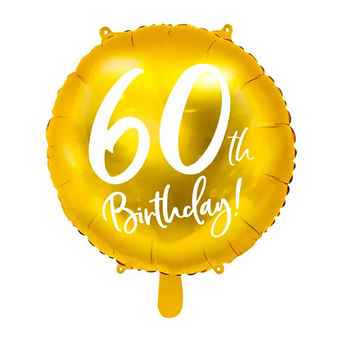 ABC18 Folienballon Geburtstag Gold Ø45cm |#60