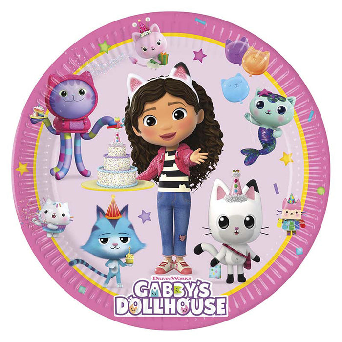 Pappteller Gabby's Dollhouse 23cmØ/8 St. FSC