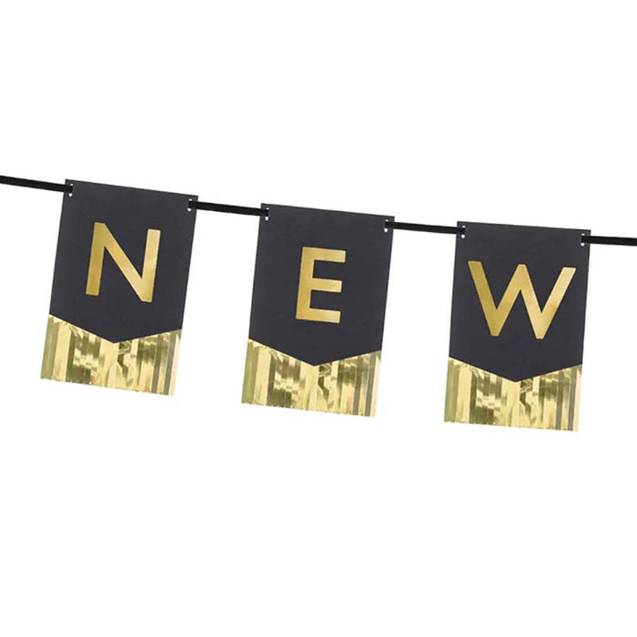 Buchstabengirlande Happy New Year 135cm