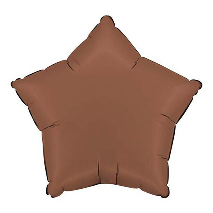 Stern Folienballon 18"/46cm (unverpackt) | Chocolate Satin