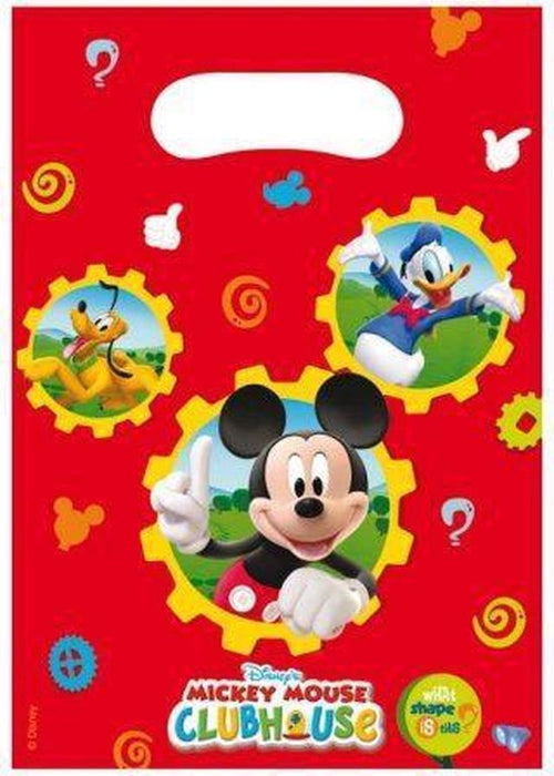 Geschenktüte PVC Mickey Club 6Stk./18x21cm