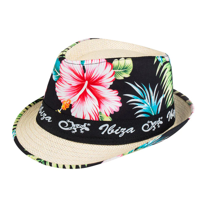 Strohhut "Ibiza" Trilby | Mehrfarbig
