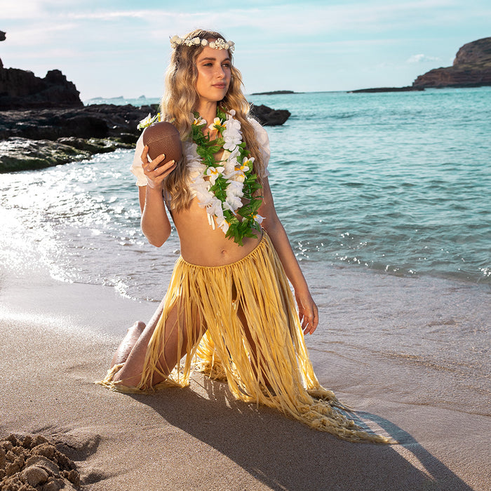 Hawaii Blätter Blumenkette "Lulani" | Lotusblume