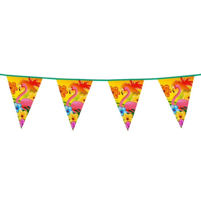 "Hibiscus" Wimpelkette PE 20x30cm L: 6m | Bunt