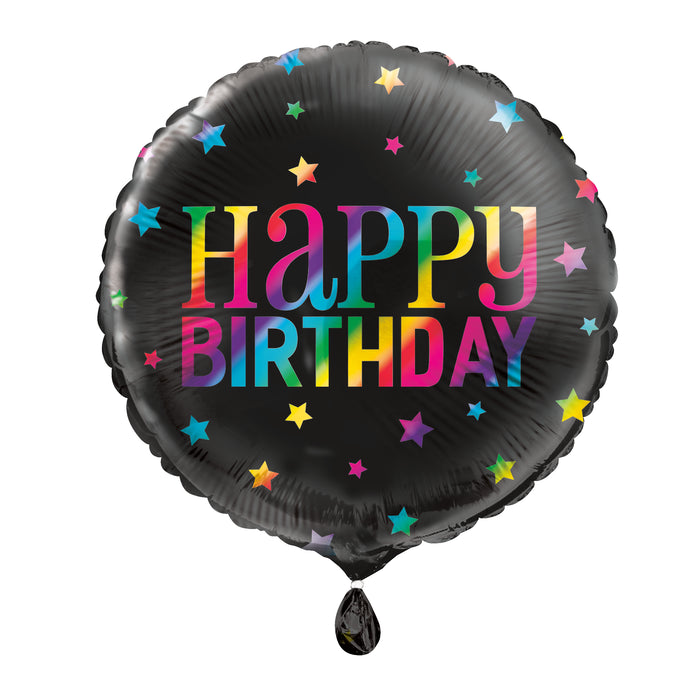 ABC18 Folienballon "Rainbow Happy Birthday" 45cmØ