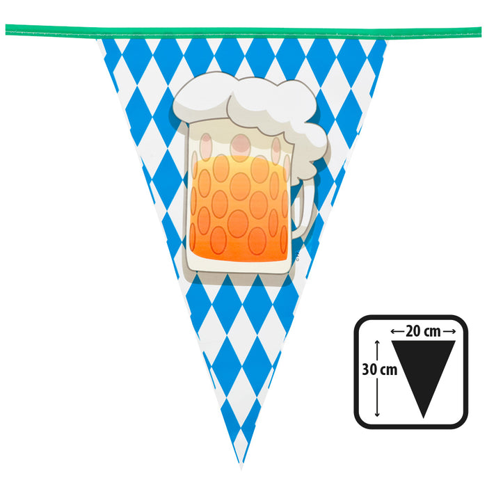 Wimpelkette PVC Bierparty 6m