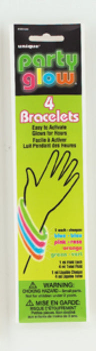 Knicklicht Leucht Armband  4St. Bunt