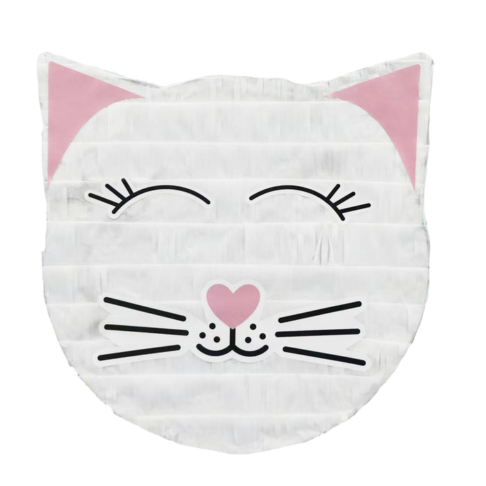 Pinata Kätzchen | Weiß Rosa 33 x 34,5 cm